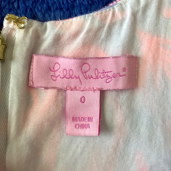 Lilly Pulitzer Lyssa Notch Neck Shift Dress Size 0 - Picture 6 of 6